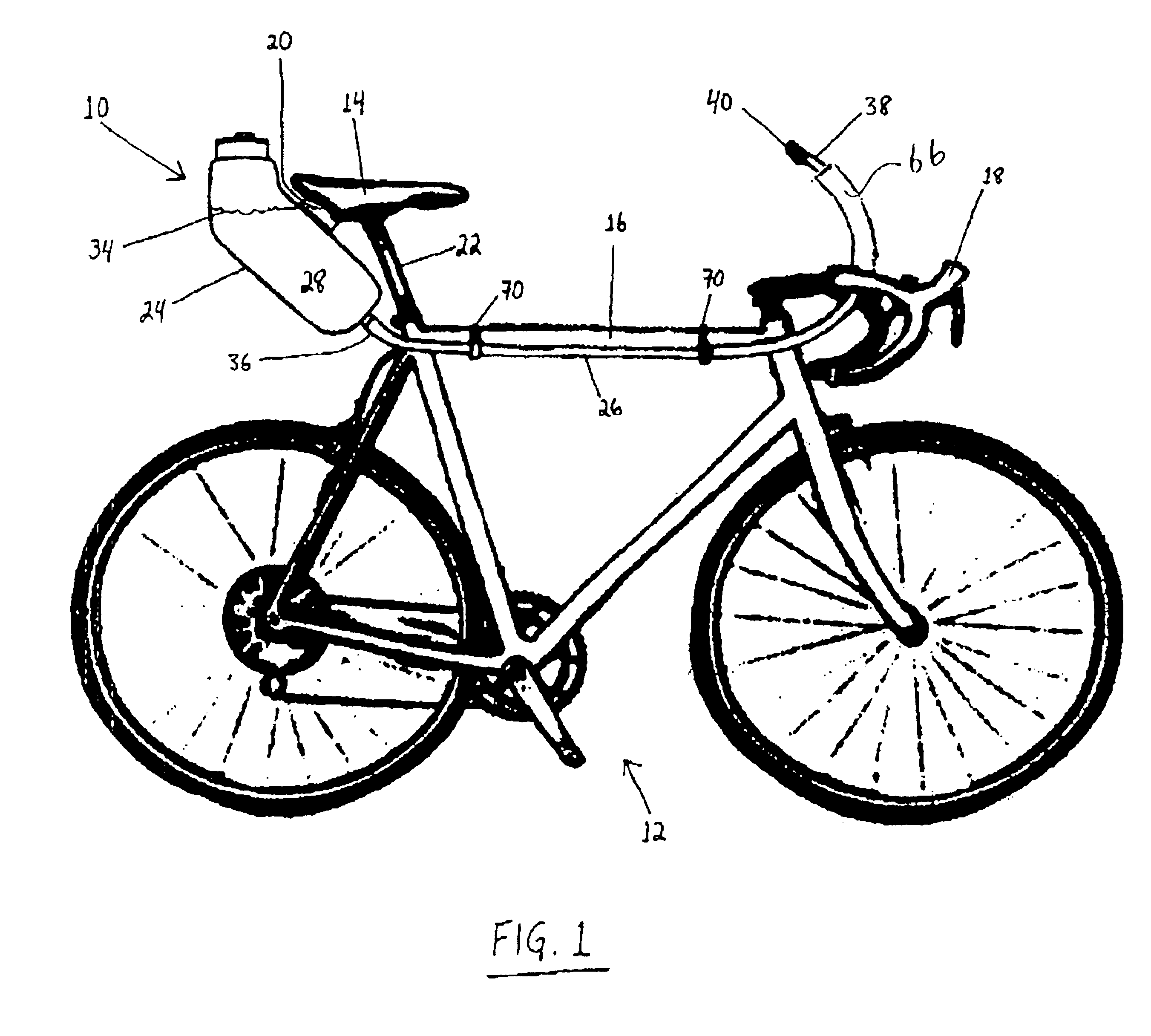 Liquid delivery apparatus for bicycle