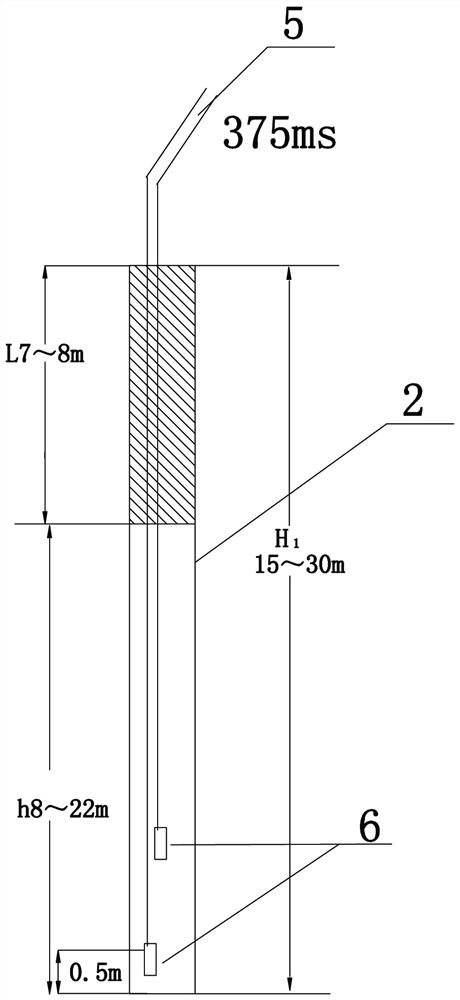 Method of dealing with goaf by ultra-deep hole blasting in open-pit mine