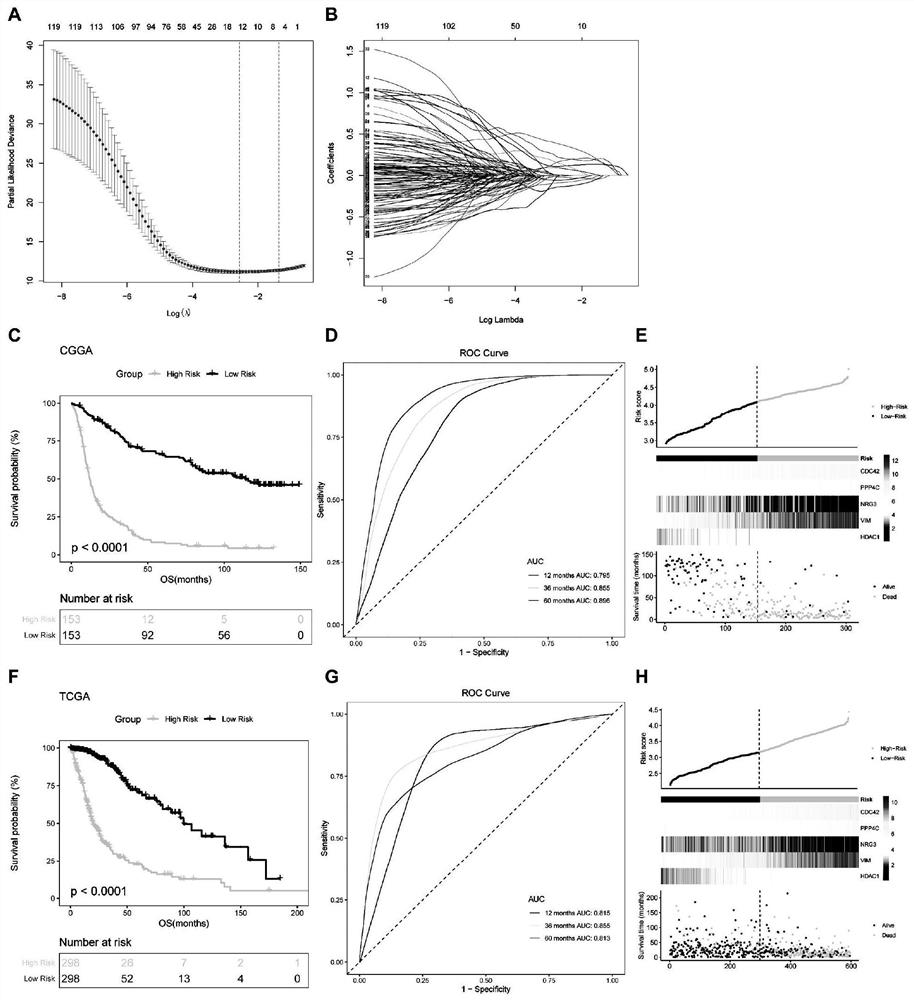 Application of immune-related genes in kit and system for predicting prognosis of diffuse glioma