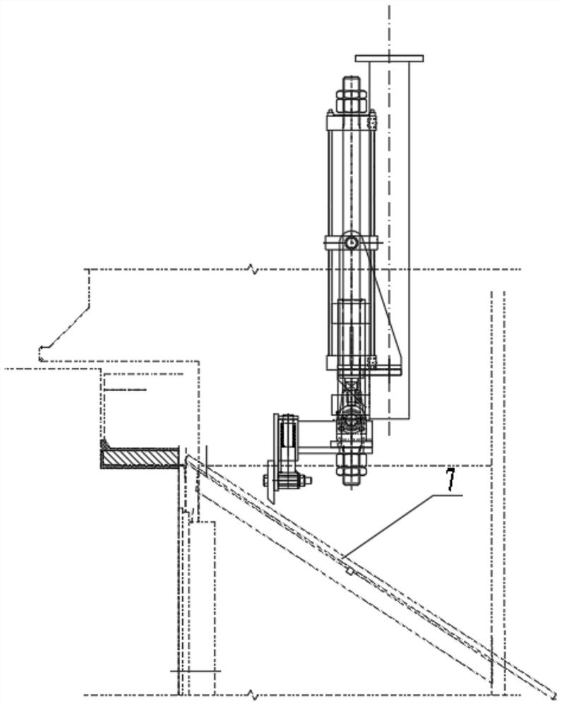 Universal coke flowing knife cleaning device for coke oven machinery and using method thereof