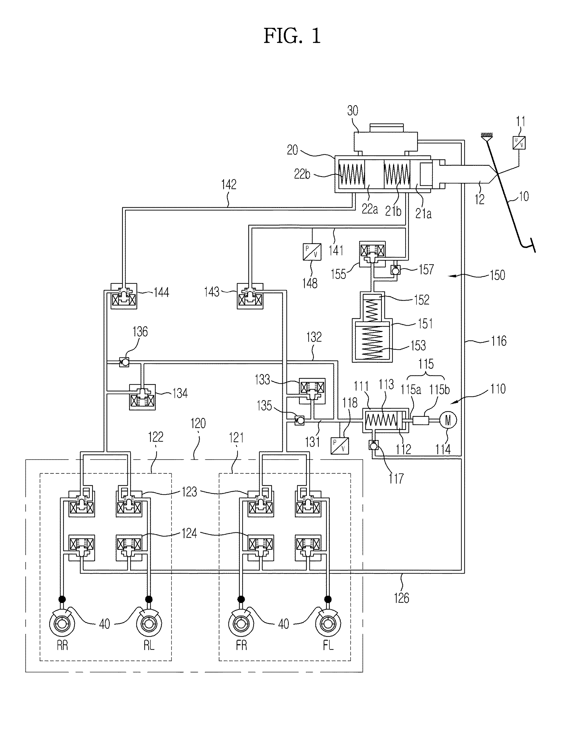 Electric brake system for vehicles