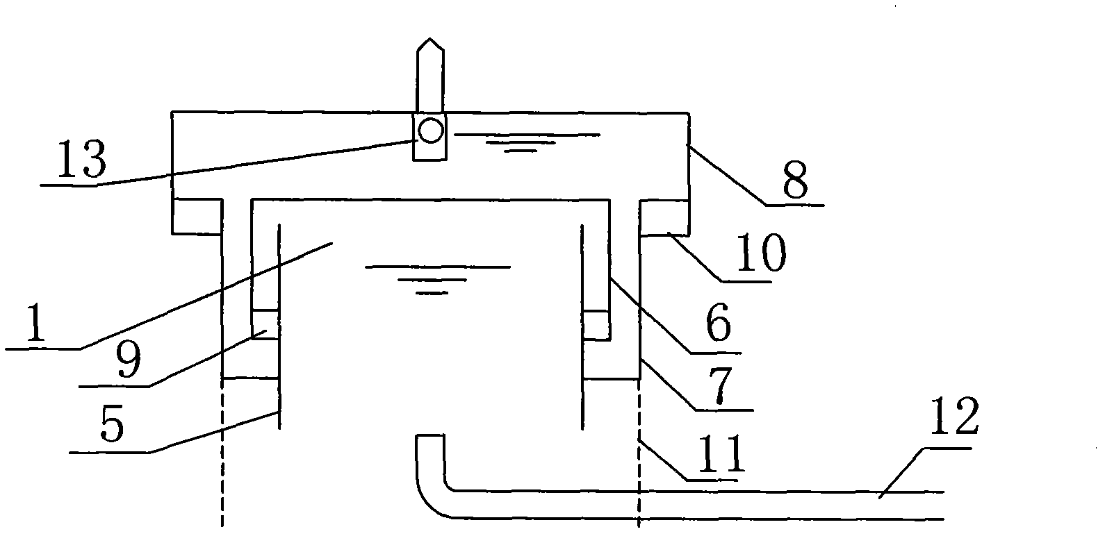 Pulse aeration biological contact oxidation water treatment device