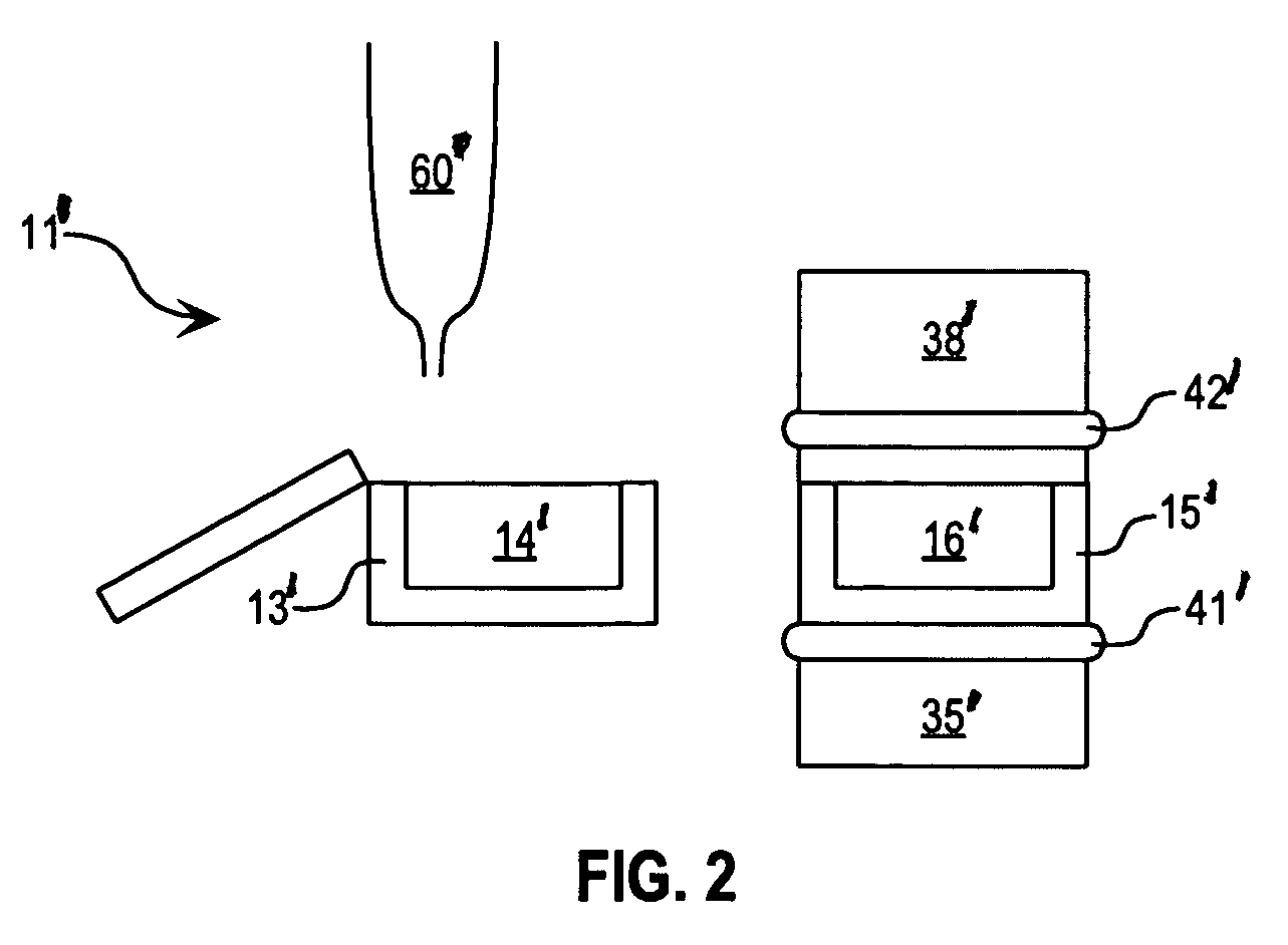 Method for acoustically ejecting a droplet of fluid from a reservoir by an acoustic fluid ejection apparatus