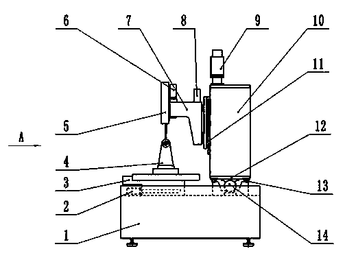 Abrasive band grinding device used for complex curved surface