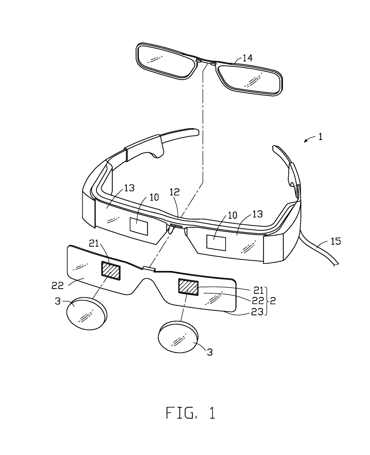 Eye-protective shade for augmented reality smart glasses