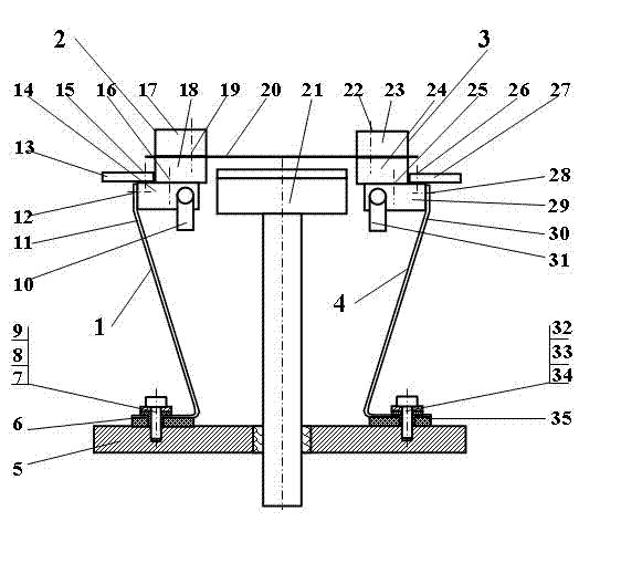 Elastic tensioning device for growth of diamond film electrode