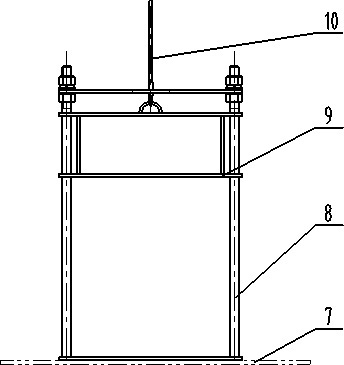 Drawing type observation device of railway hopper car and railway hopper car