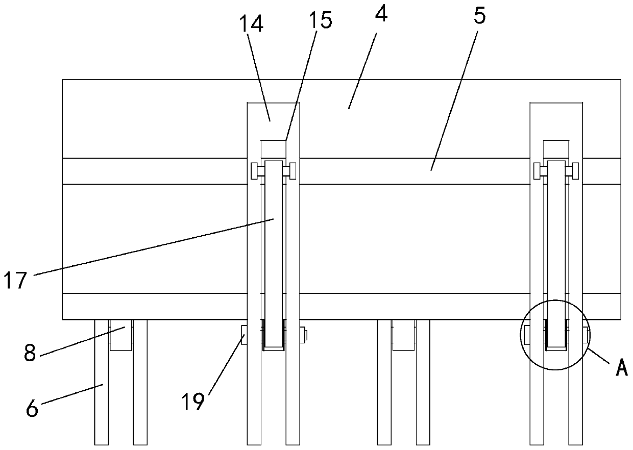 Novel big-thickness concrete terrace formwork structure, and use method thereof