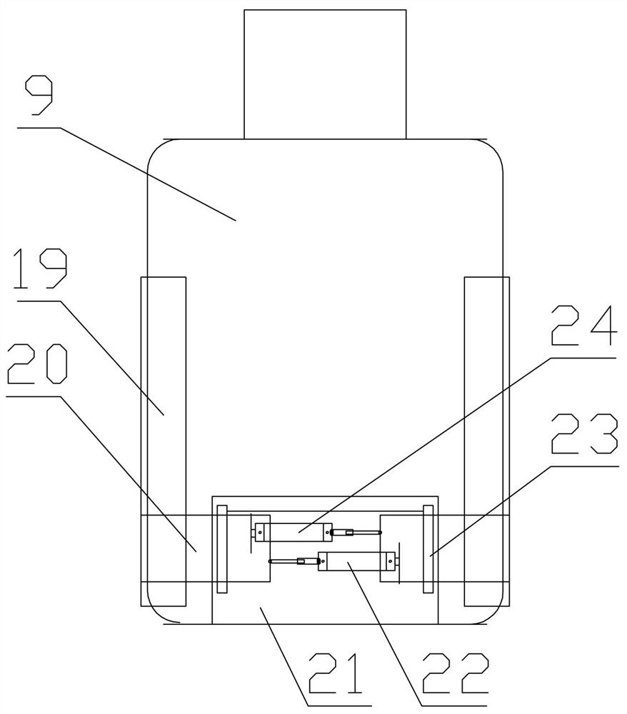 Ton bag filling device with bag holding and bulging mechanism