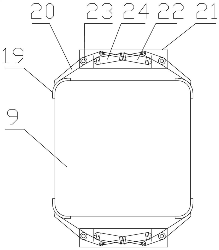 Ton bag filling device with bag holding and bulging mechanism
