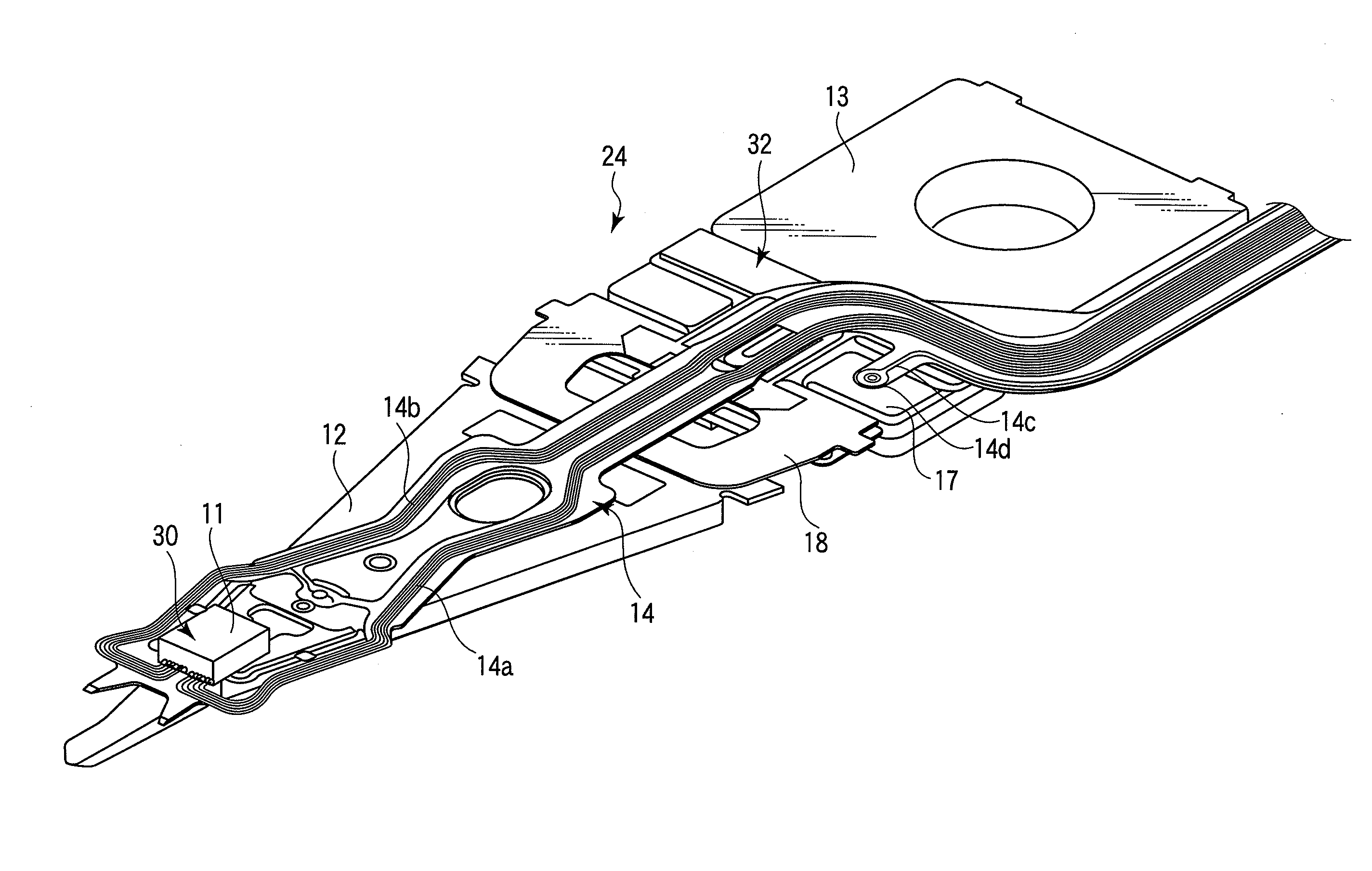 Head suspension assembly and magnetic disk drive