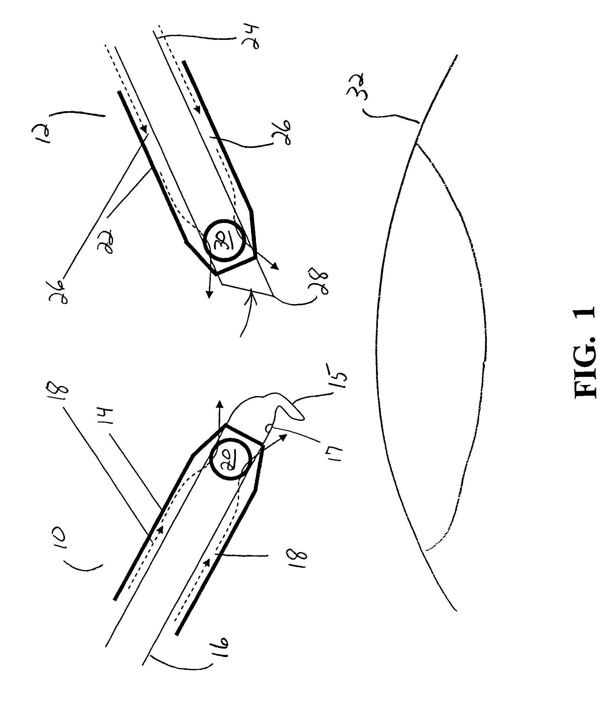 Surgical method and apparatus using dual irrigation paths