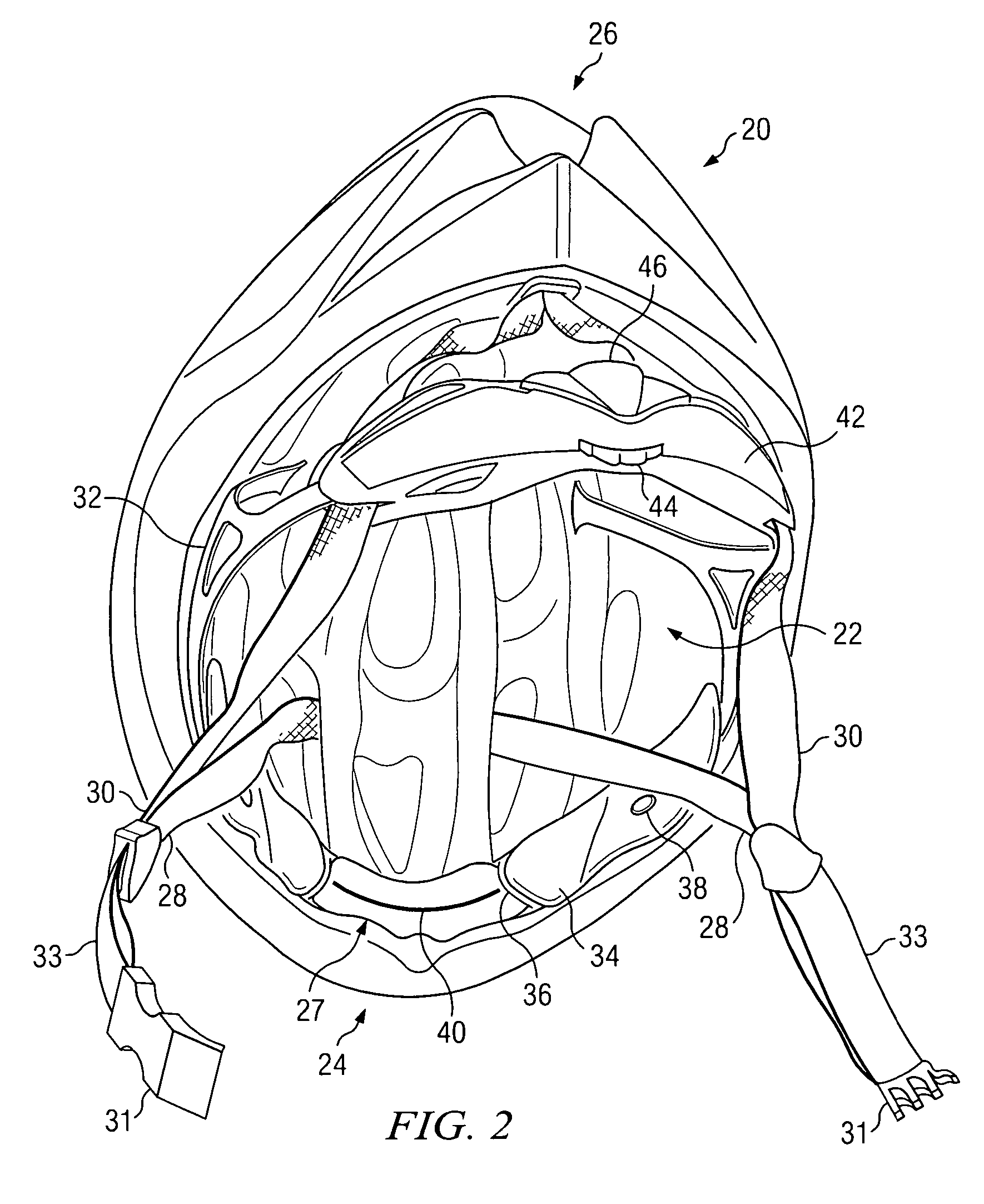 Head gear fitting system