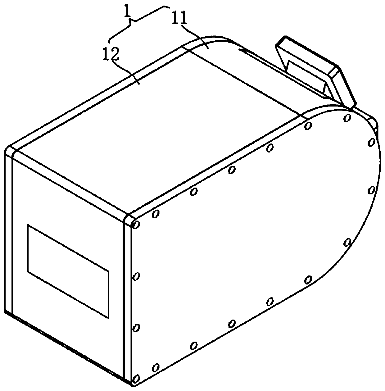 Medical sterile article placing box based on informatization processing