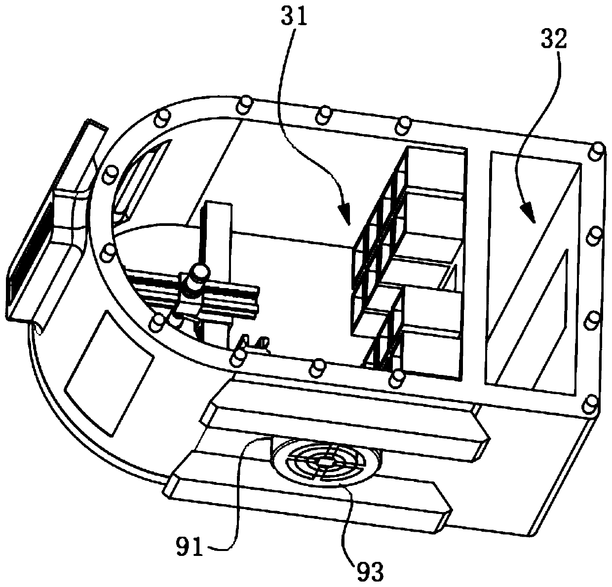 Medical sterile article placing box based on informatization processing