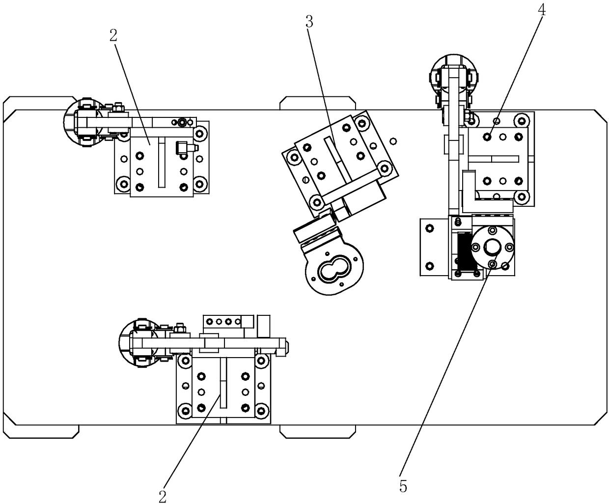 A fixture for auto parts with irregular cylinders