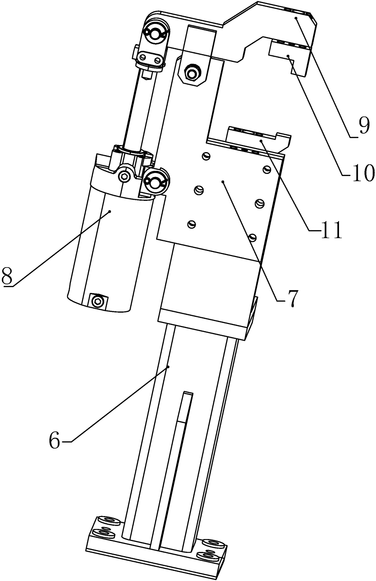 A fixture for auto parts with irregular cylinders