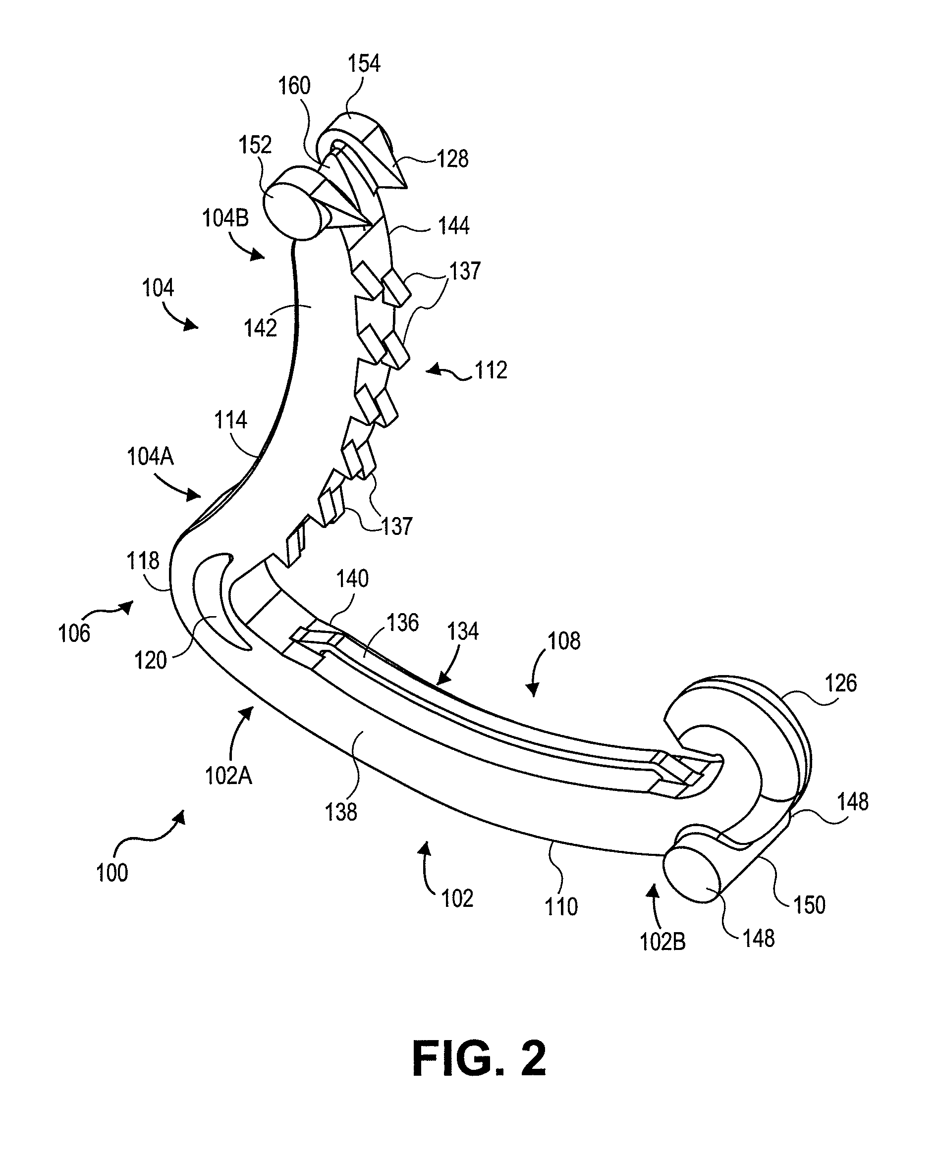 Ligation clip with flexible clamping feature