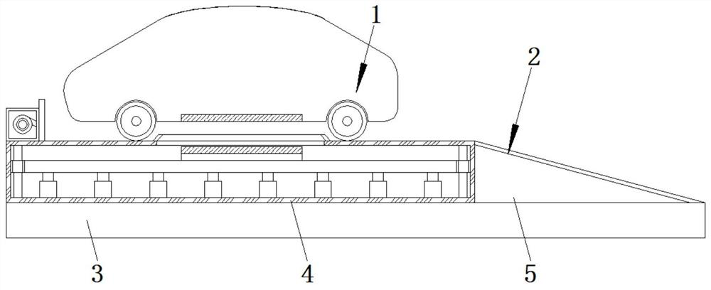 Protection mechanism of charging receiving plate for wireless charging of new energy automobile