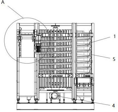 Belt overturning prevention mechanism and belt overturning prevention method for spiral freezer