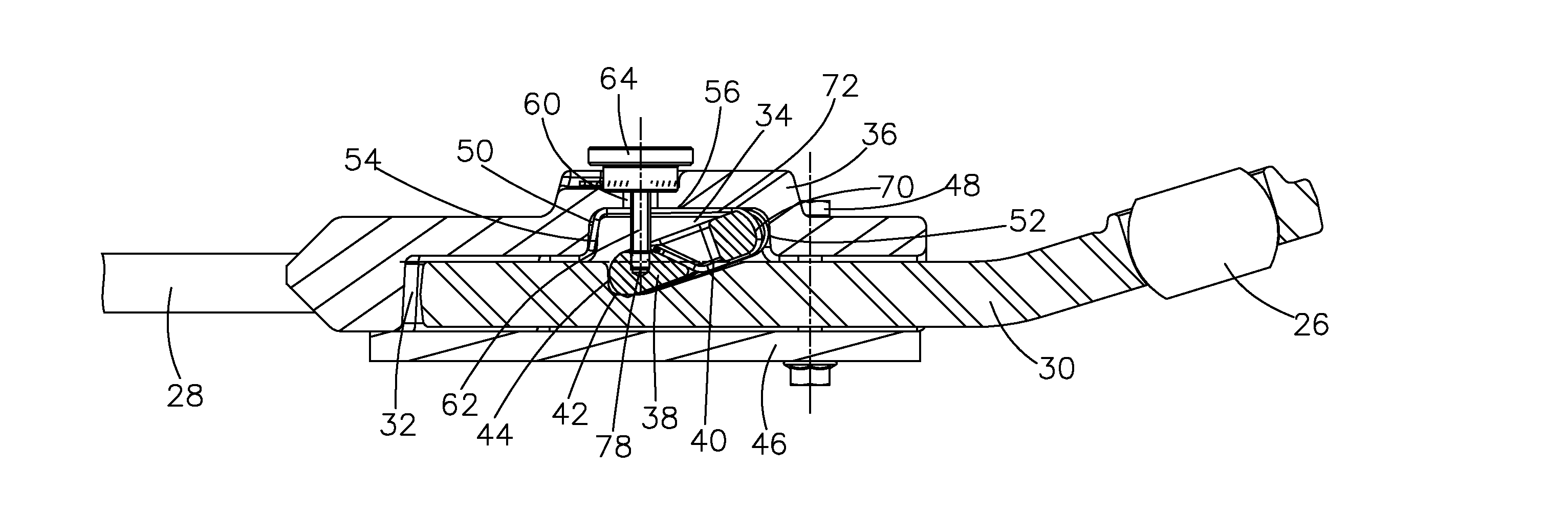 Lower link assembly for a tractor hitch