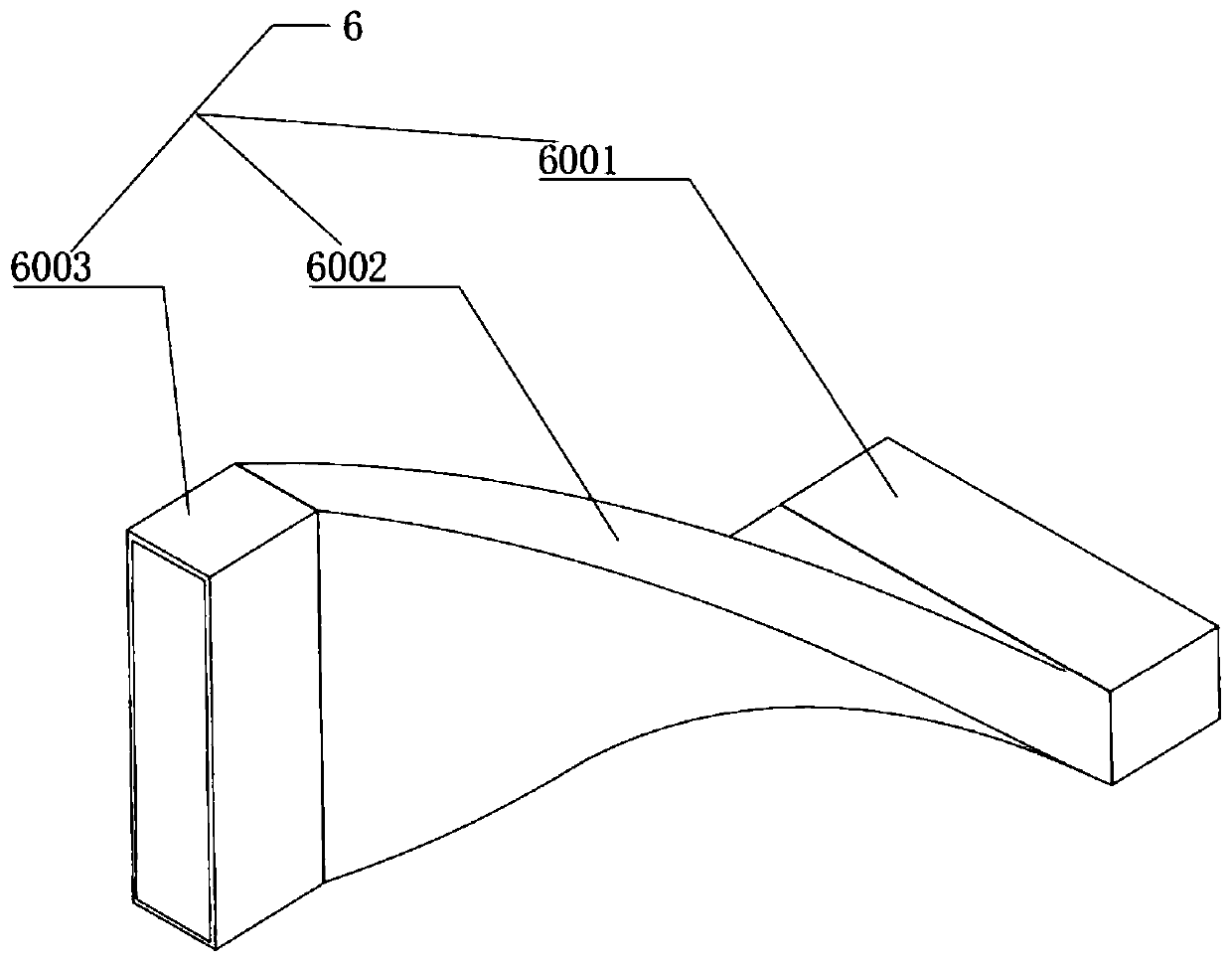 Conveying device used between mask body making and welding processes