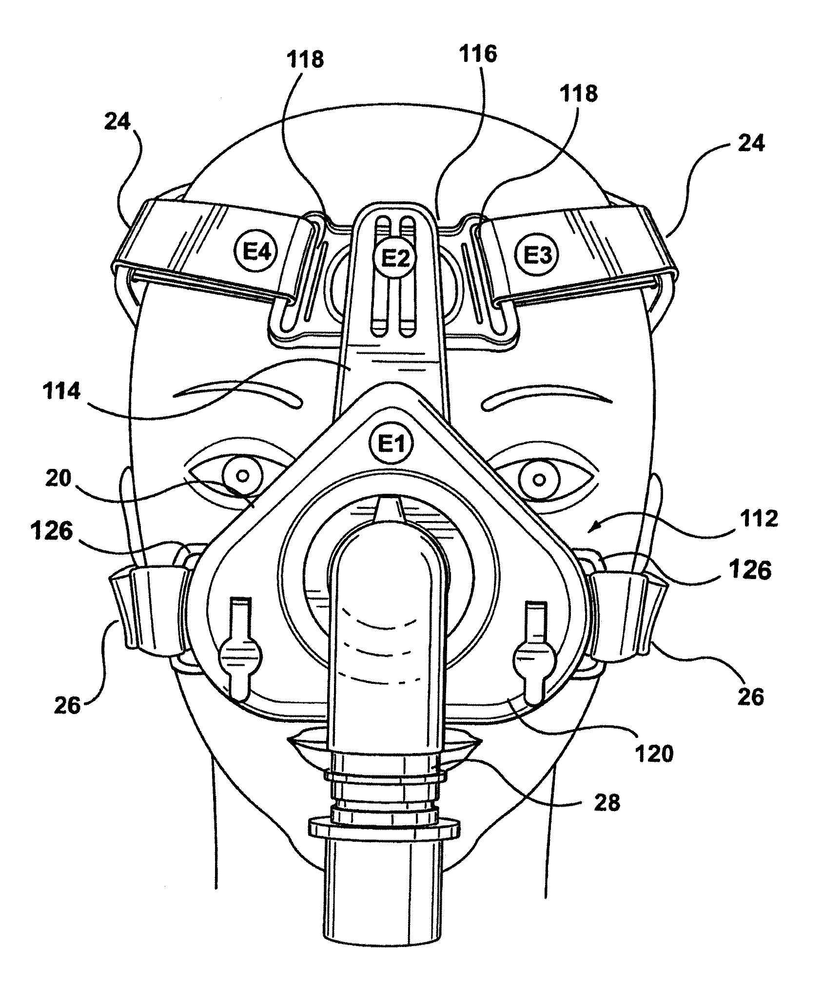 Mask assembly with integrated sensors