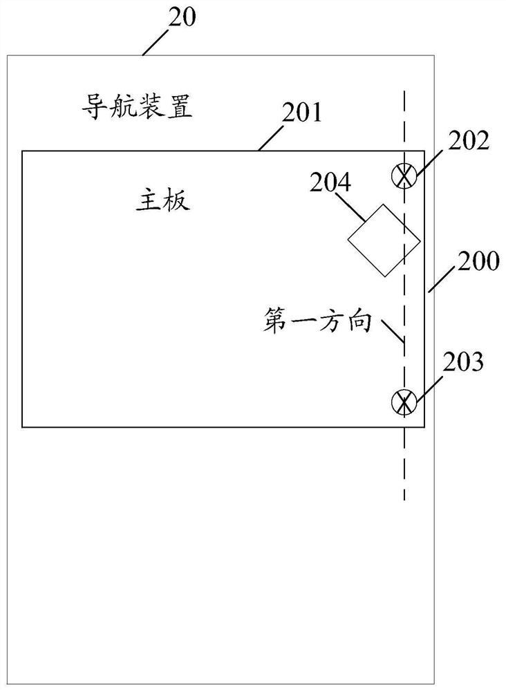 A navigation device and electronic equipment