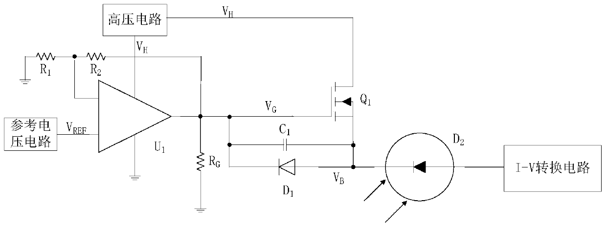 Single photon detector and high-voltage quick adjusting circuit thereof