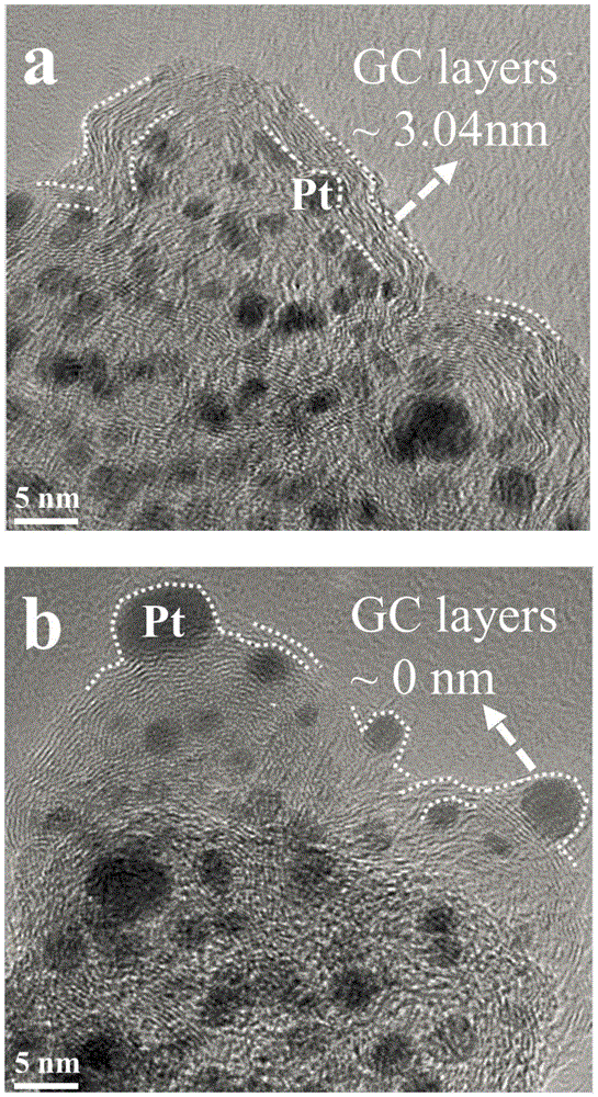 Fuel cell catalyst with nanographite carbon rivet structure and preparation method thereof