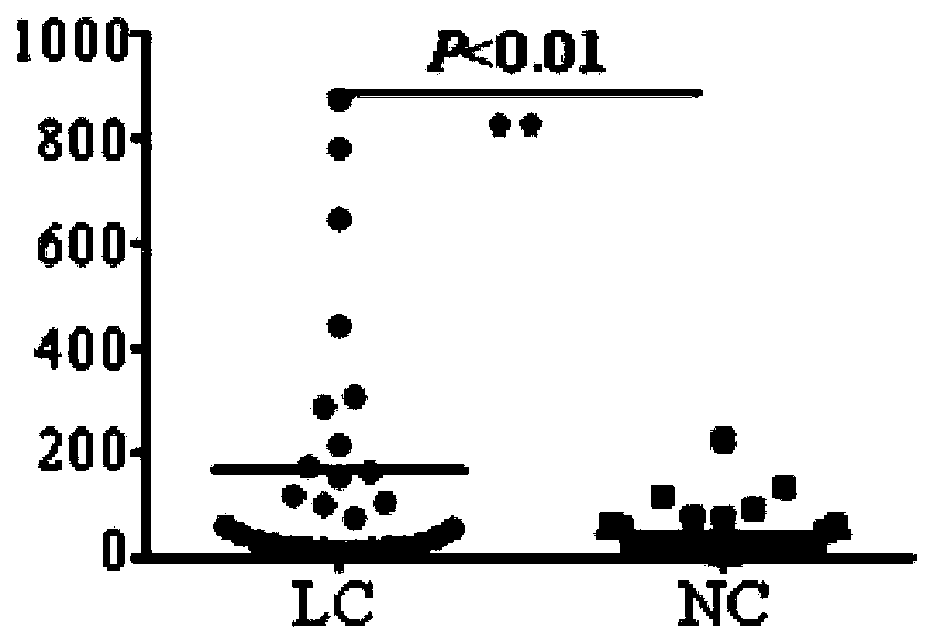 Use of DBNL autoantibody detection reagent in preparation of lung cancer screening kit