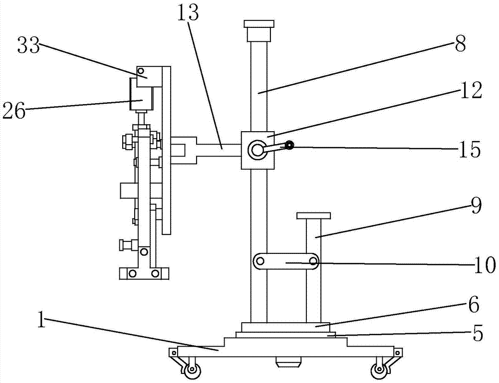 Clamping device applied to mechanical accessory production