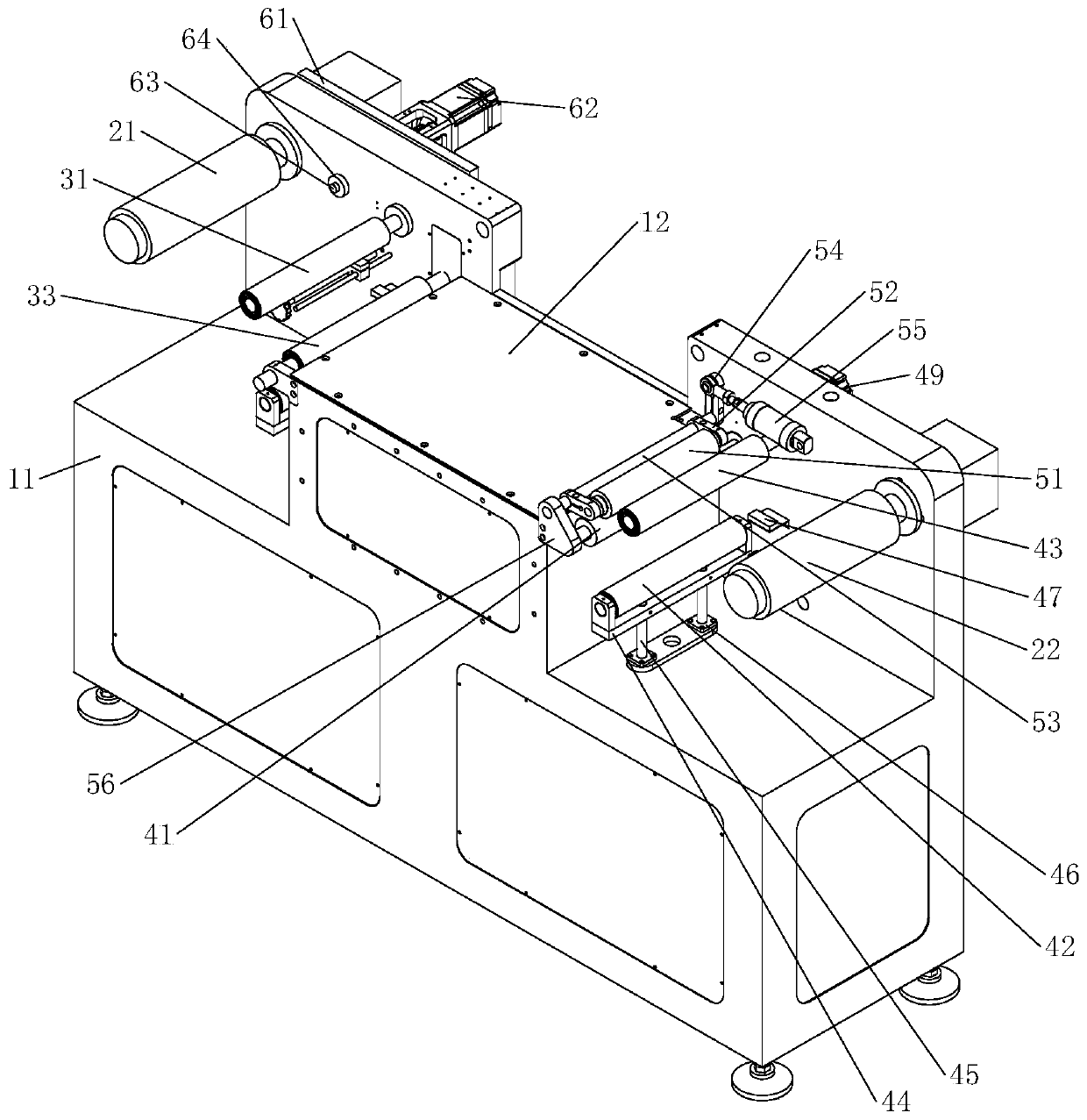 Nano-dimensional code web printing and feeding device