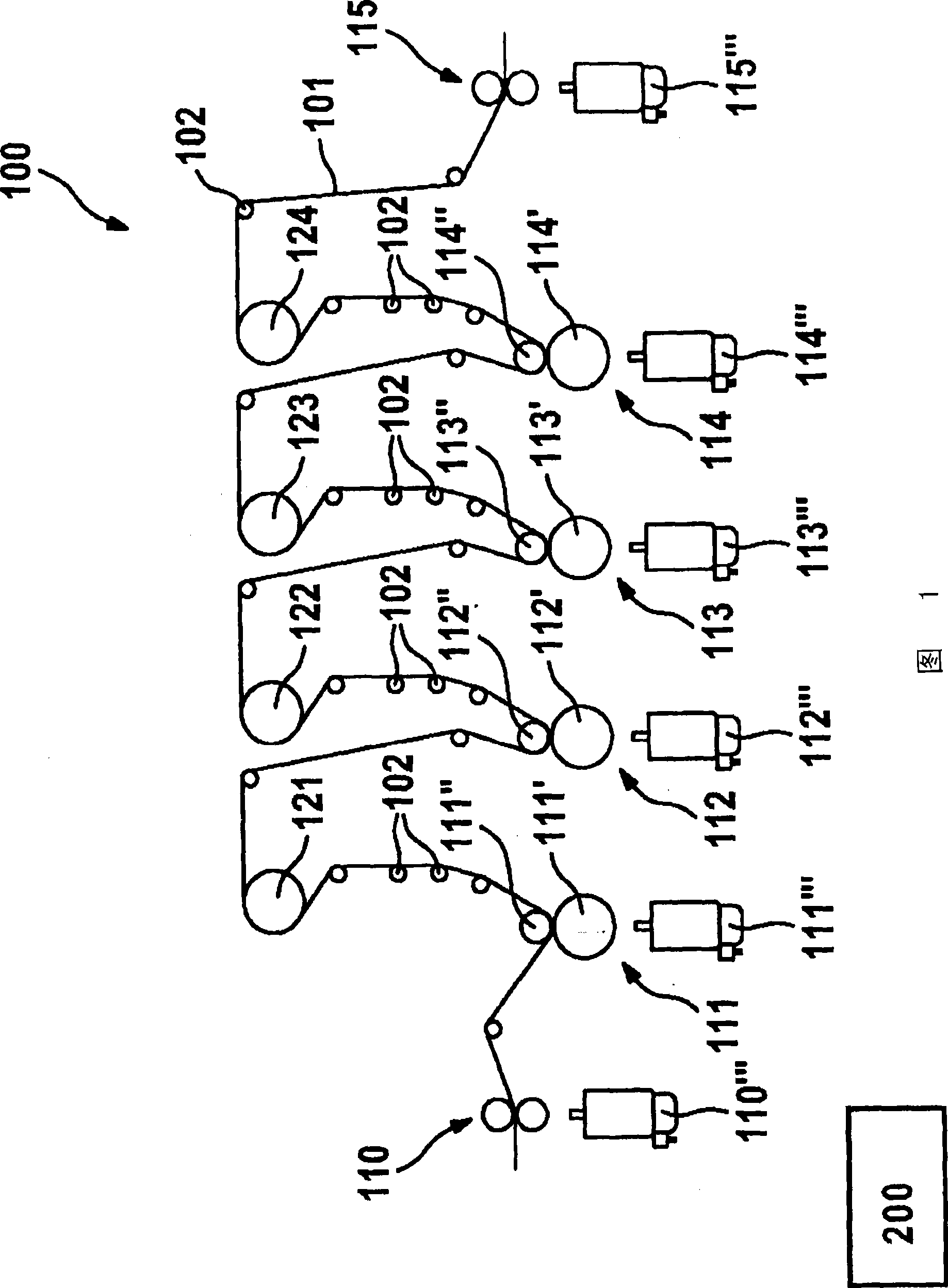 Method of correcting the axis in a processing machine and processing machine