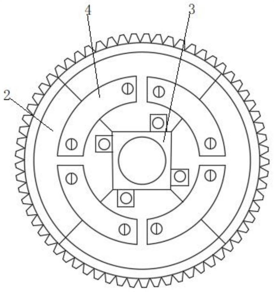 Aluminum bronze gear for high-speed train transmission shaft