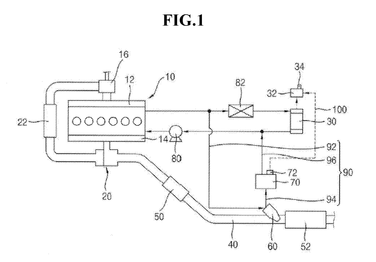 Cooling device for reductant spray module, and selective engine cooling sytem having same