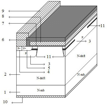 A silicon carbide power semiconductor device with low on-resistance