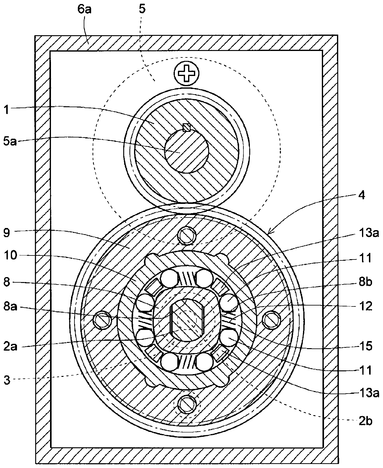 Drive power transmission mechanism and electric lock using same