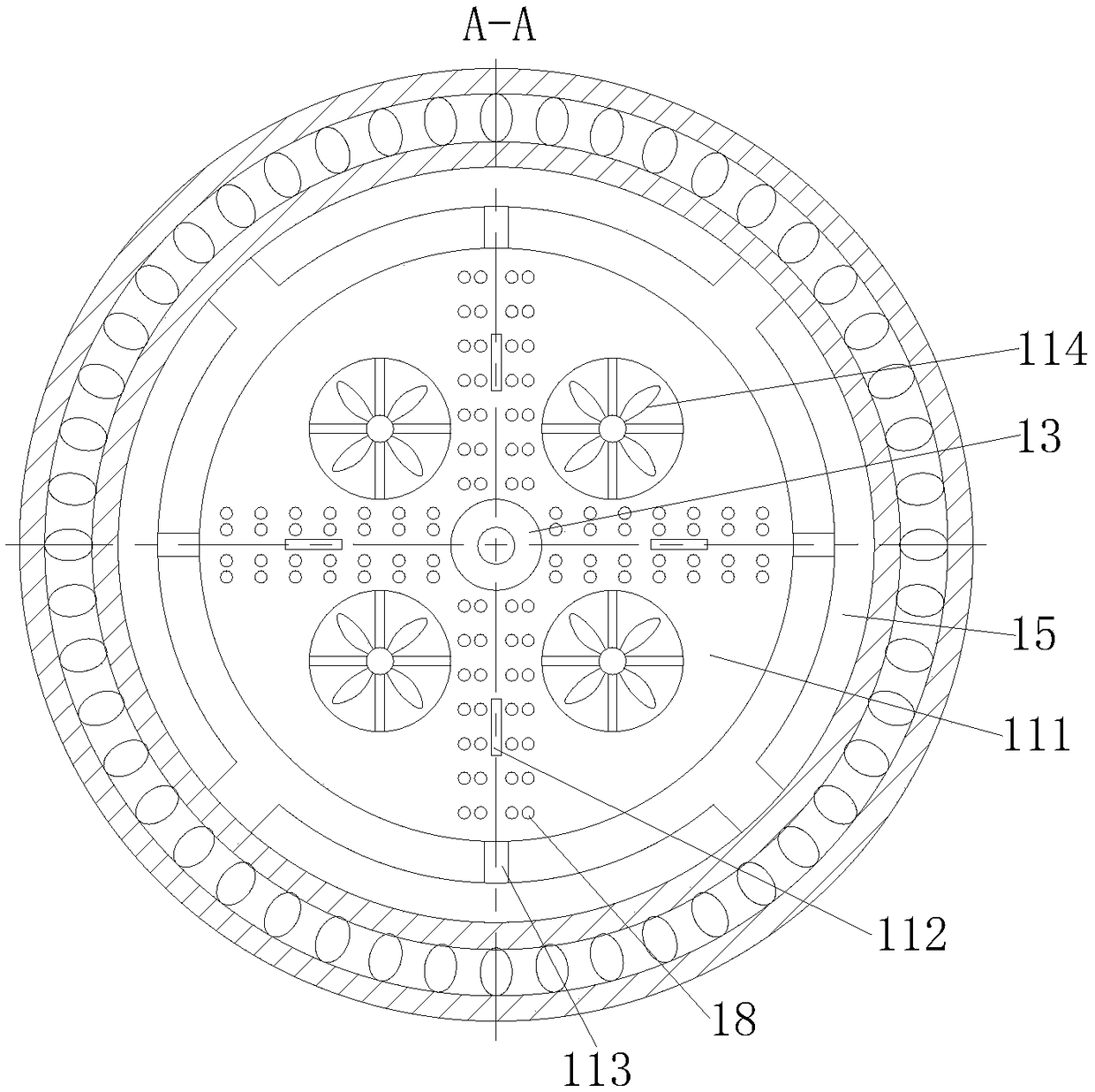 Silicone residue slurry treatment device