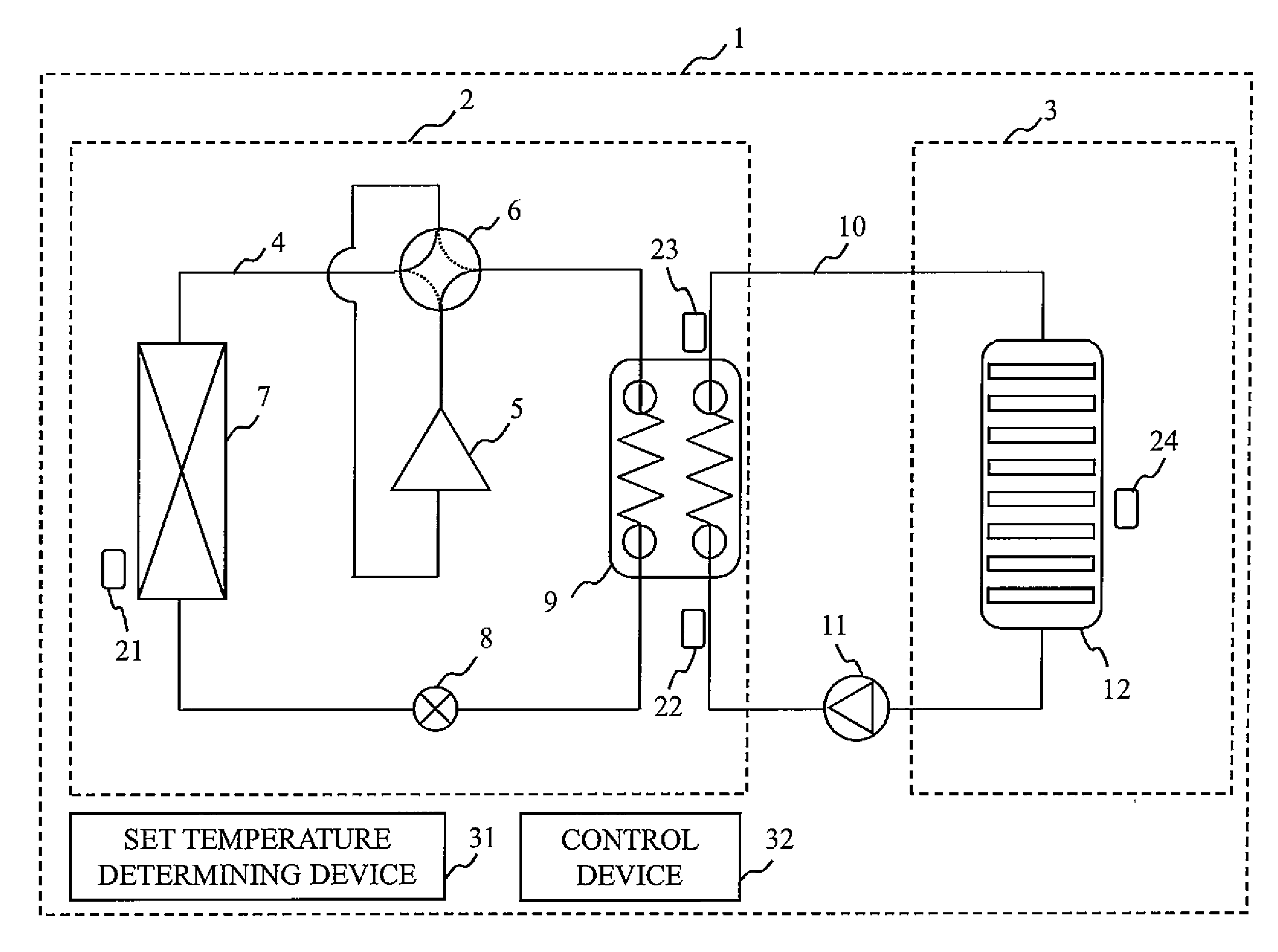 Air conditioning system and control method of air conditioning system