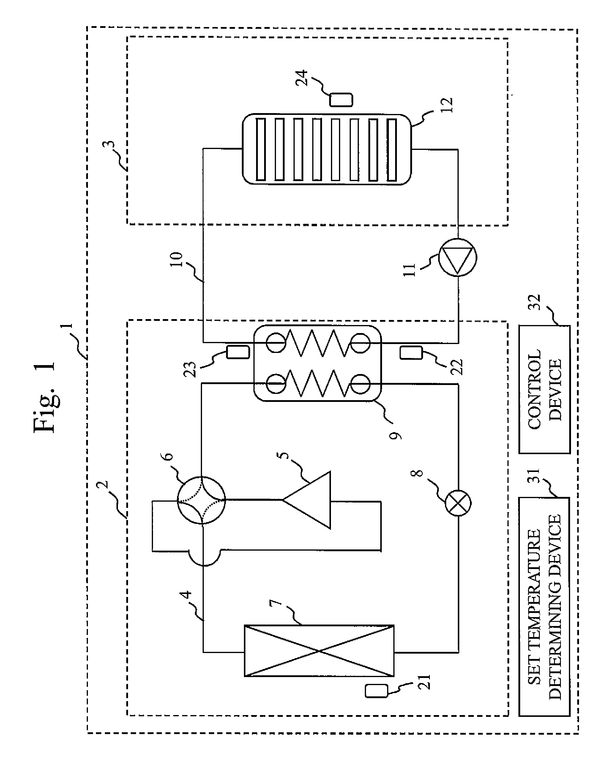 Air conditioning system and control method of air conditioning system