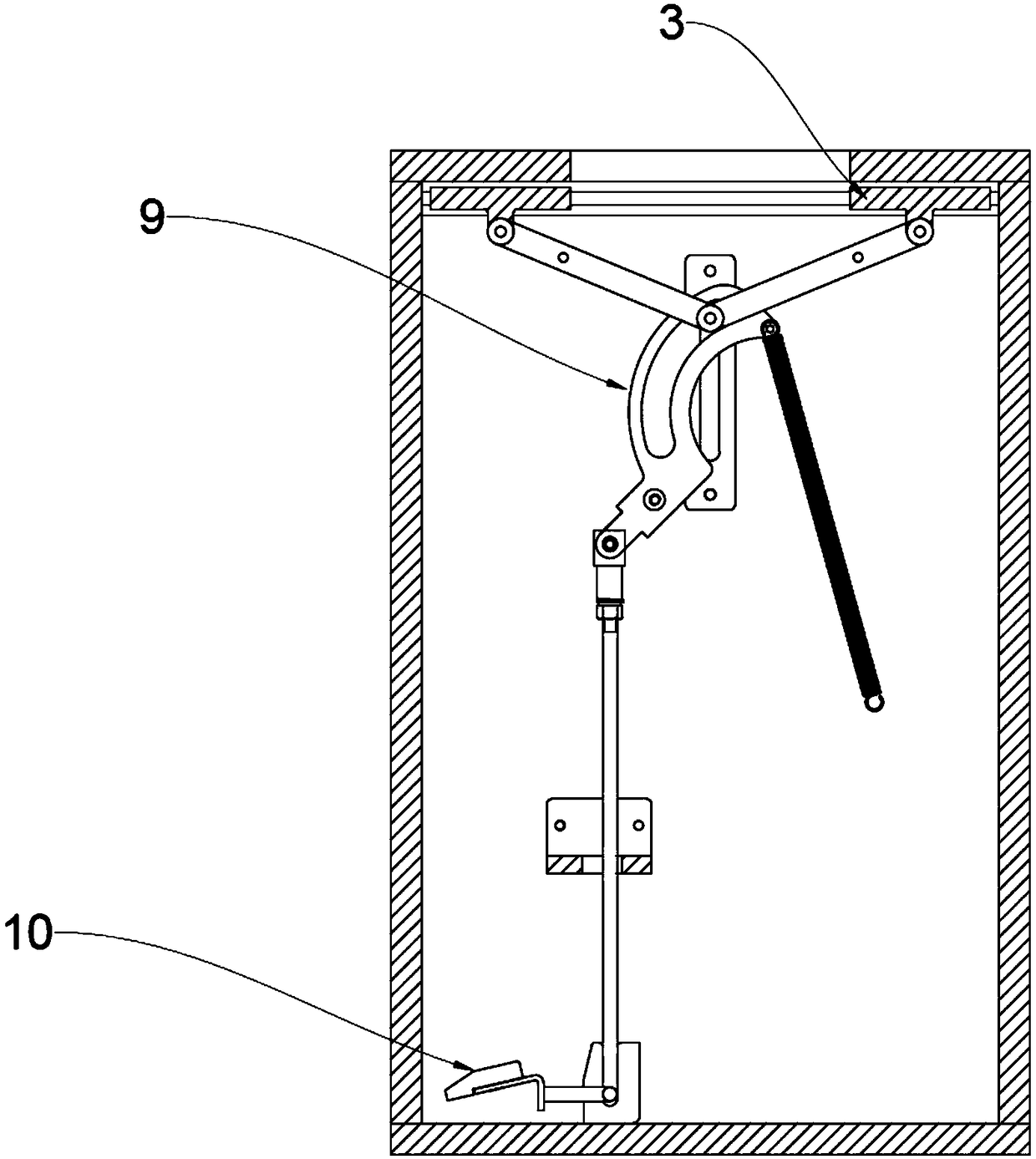 Garbage collection device for bus