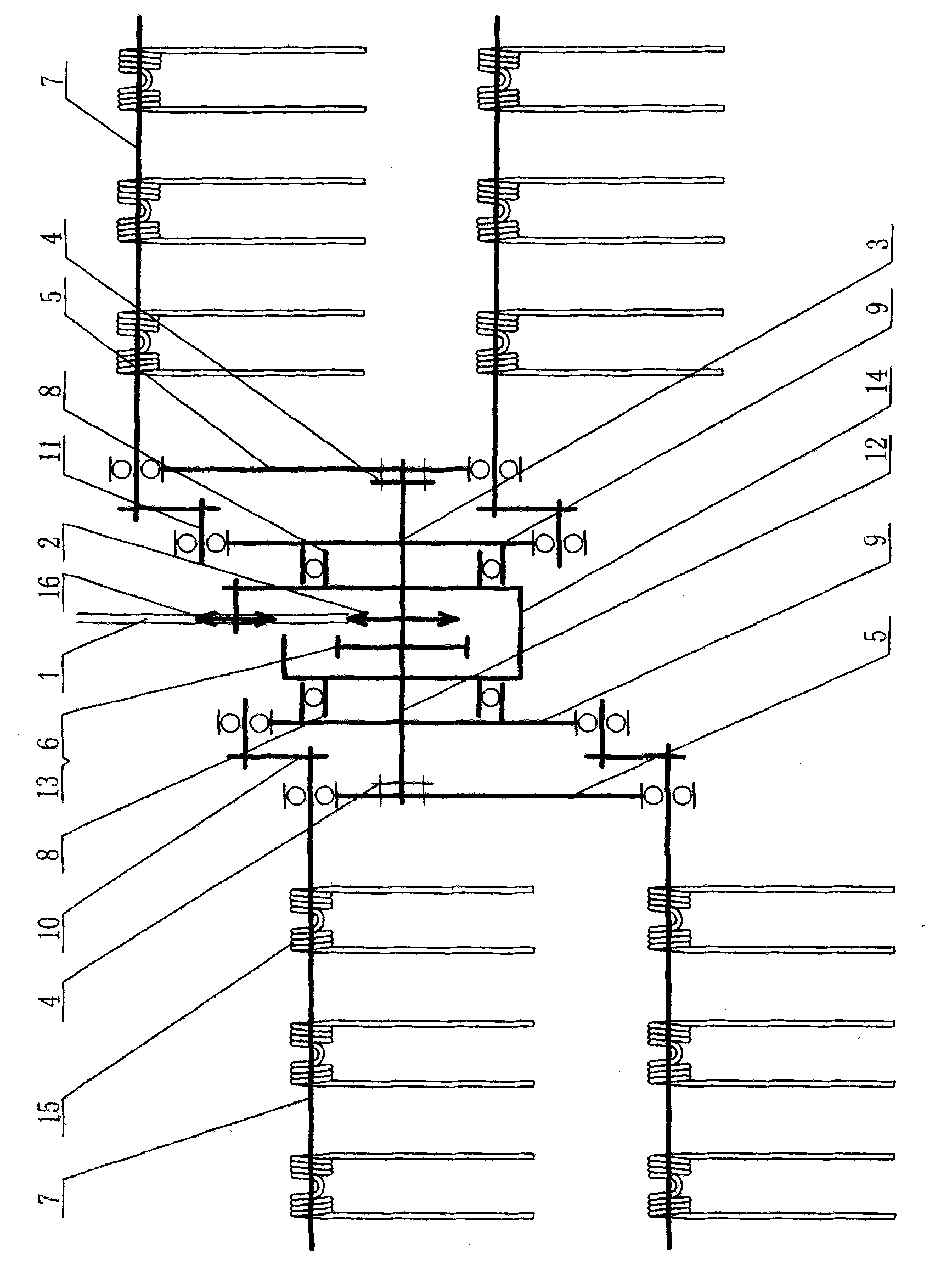 Combined vertical comb-type weeding mechanism for crop seedling with loose soil