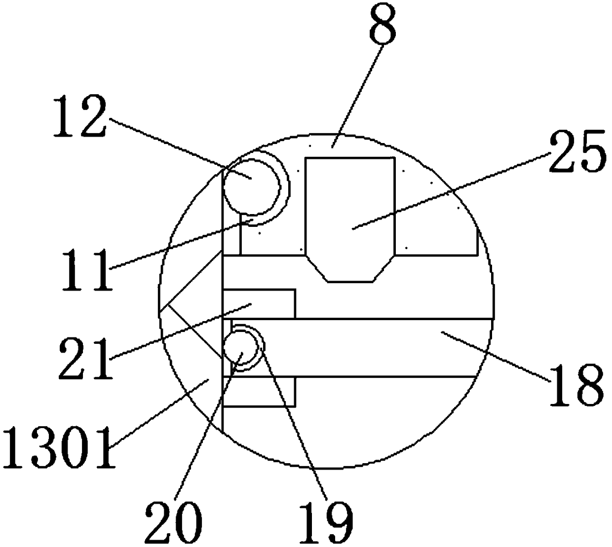 Raisin dehydration device based on power rotation and power vibration