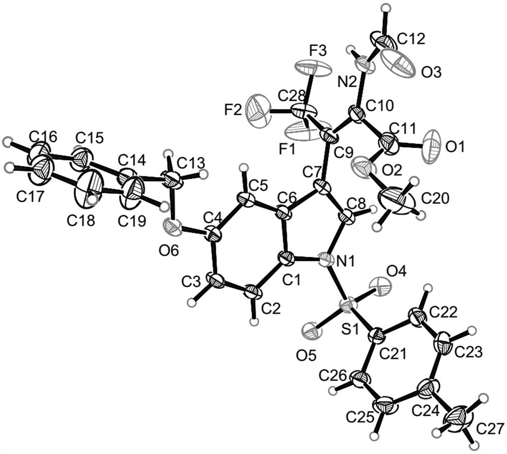 (z)-β-trifluoromethyl dehydrotryptophan compound and its synthesis method and application