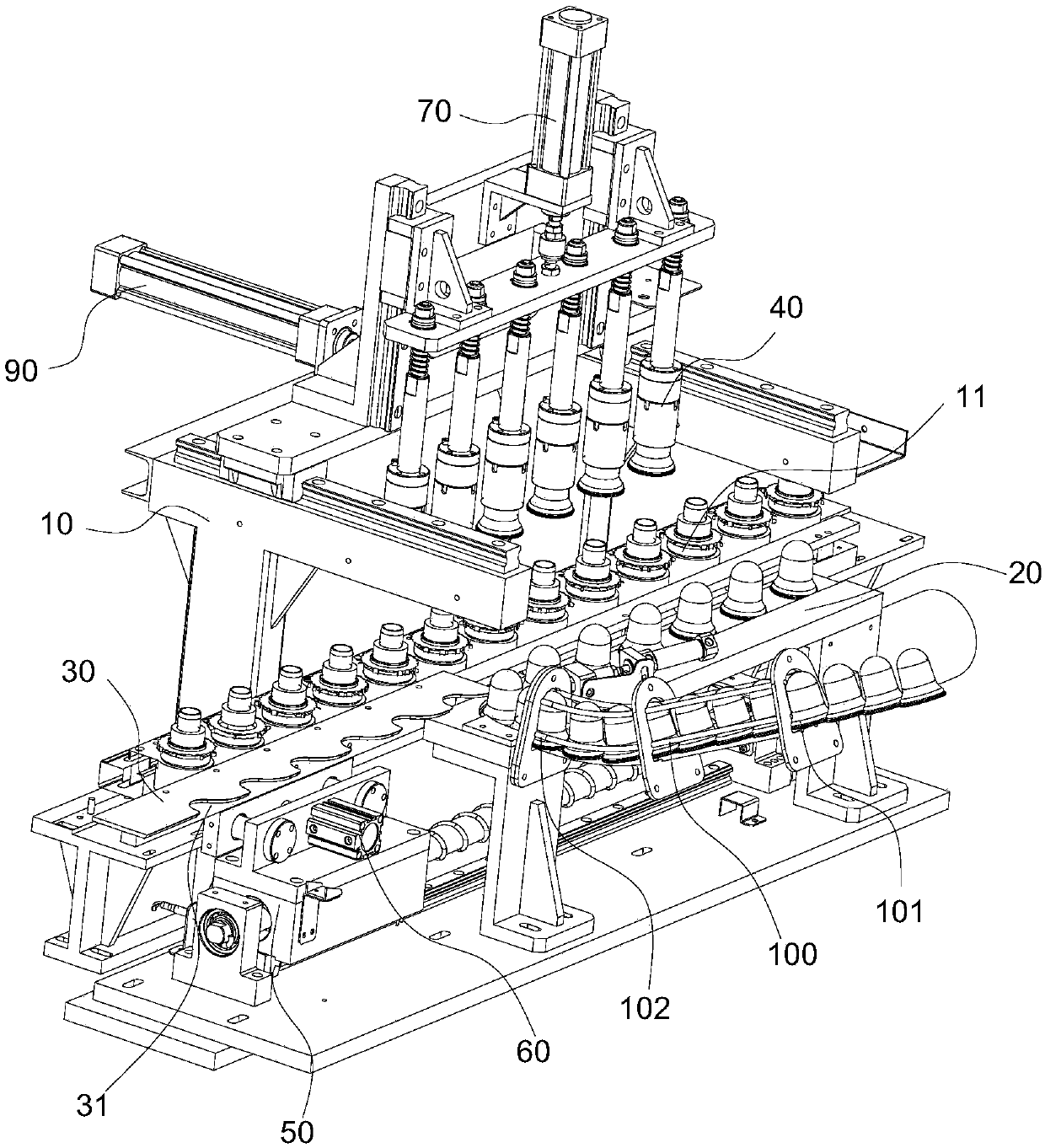 Bottle preform loading device