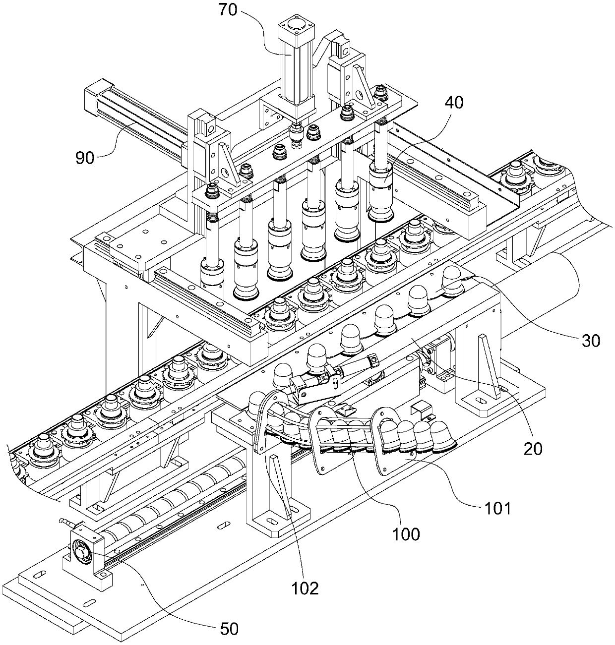 Bottle preform loading device