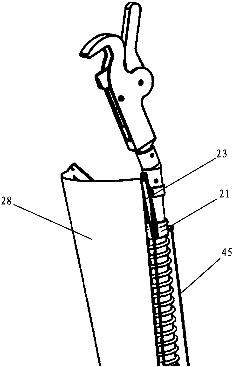 Handheld fruit picker provided with long telescopic rod