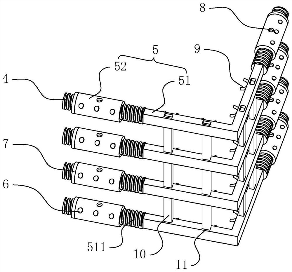 A steel plate type stirrup with ring belt in the beam-column node area of ​​a rigid structure and its construction method