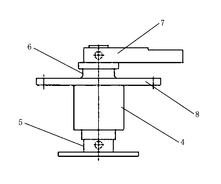 Folding arm type disconnecting switch capable of achieving transformation at different angles
